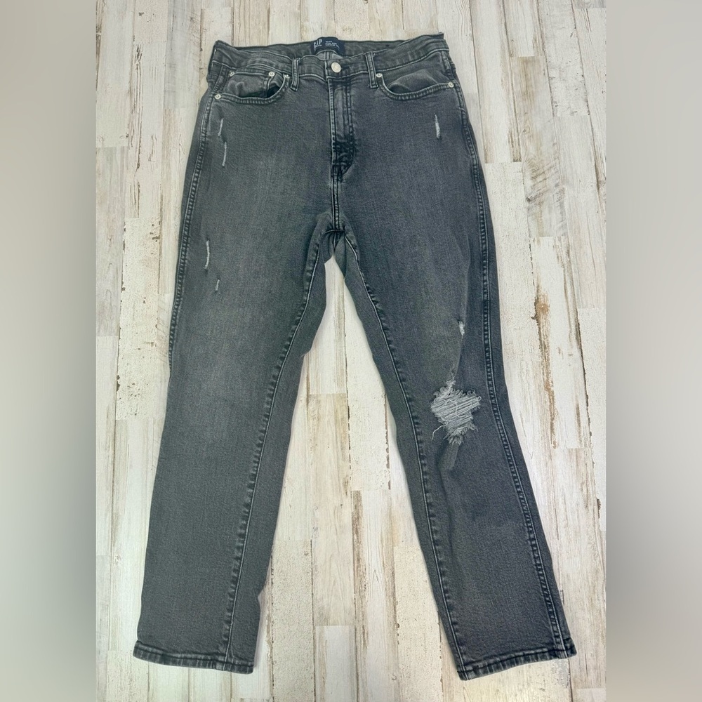 Gap High Mid Rise Vintage Slim Women Black Jeans - Size 12/31R (32x26.5) - Picture 1 of 11